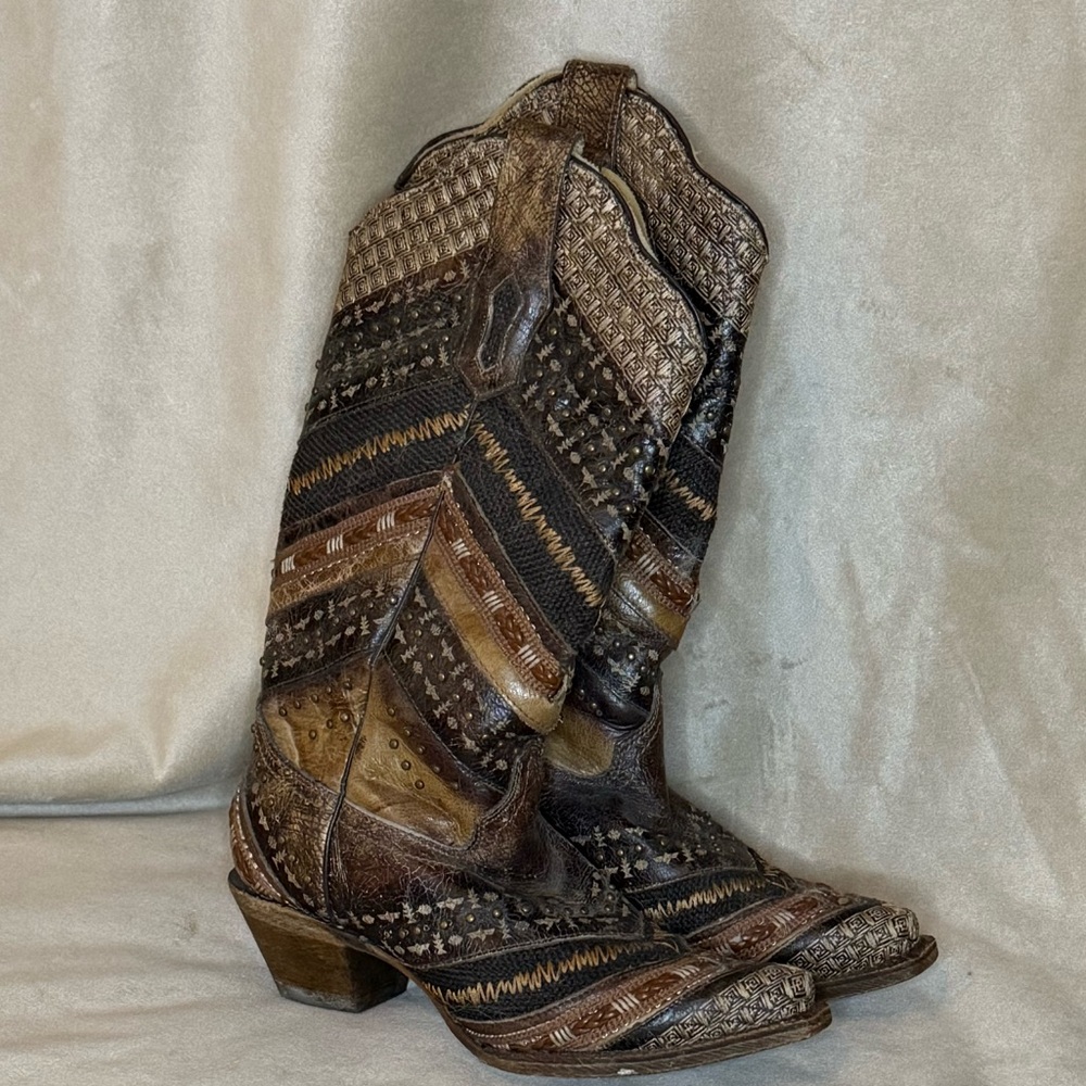 Corral Multicolor Patterned Cowboy Boots